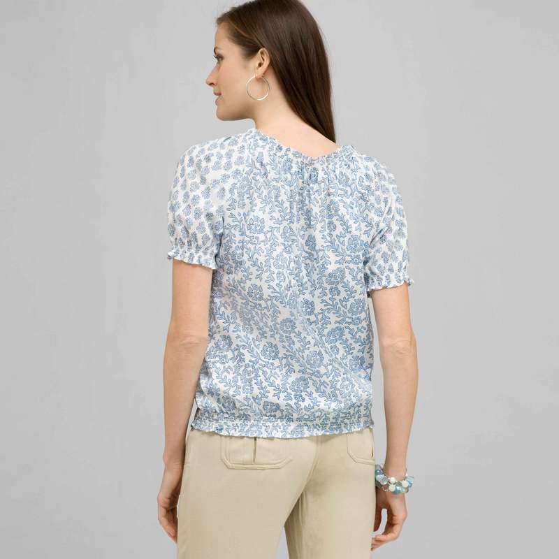Short Sleeve Raglan Smock Shirt., Multi, large image number 1